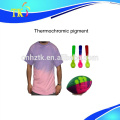 Pigmento termocrômico em pó para usado para roupas, colheres, pigmento de mudança de cor de rugby com a temperatura
